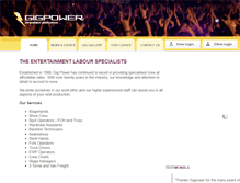 Tablet Screenshot of gigpower.com